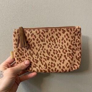 FREE WITH 5/$20 MAKEUP PURCHASE! Ipsy Leopard Print Pouch with Tassel